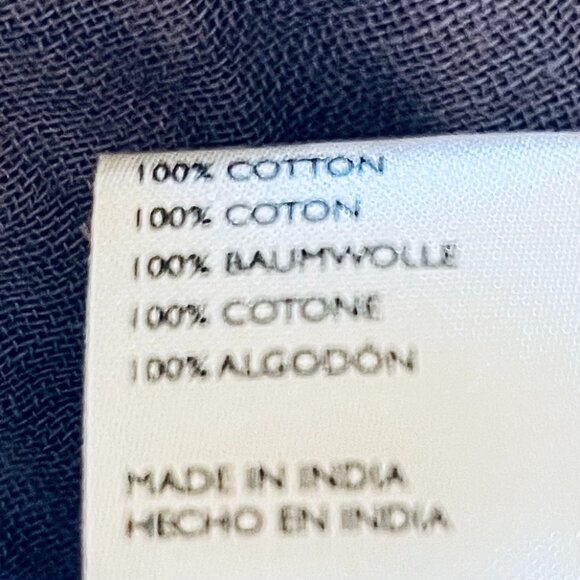 Free People Chloe Mixed Print Back Cutout Top in Indigo Combo (XL) New with Tag - Picture 9 of 10